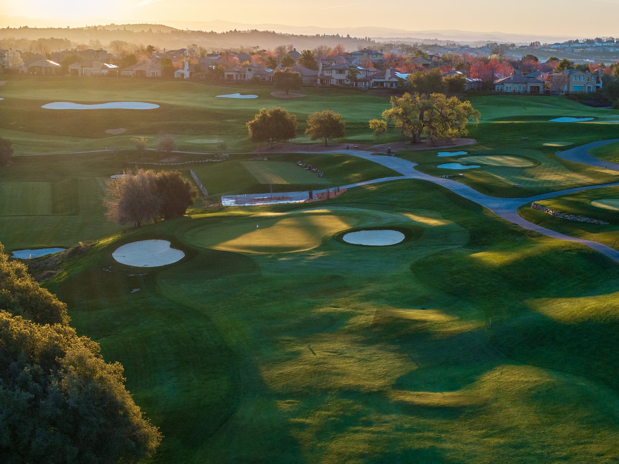 Golf Course at Serrano Country Club in El Dorado Hills, CA.