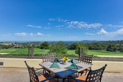 Outdoor Seating at Serrano Country Club in El Dorado Hills, CA.